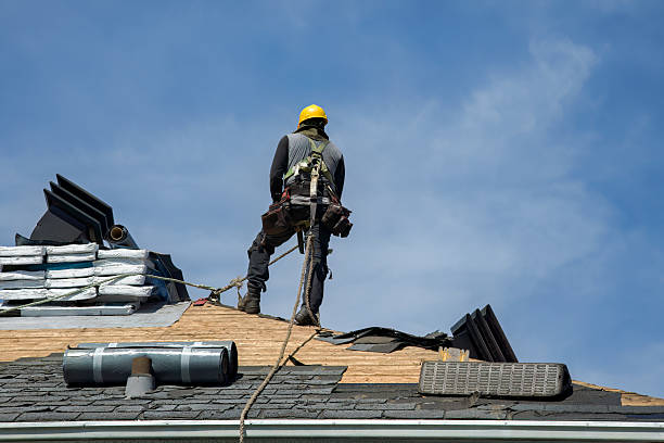 Professional Roof Replacement technician working in Rex, NC